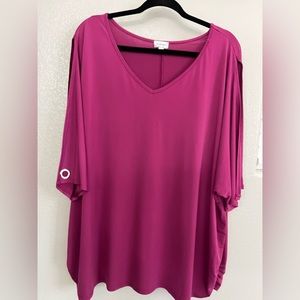 Pink/Magenta Blouse made by Avenue size 26/28